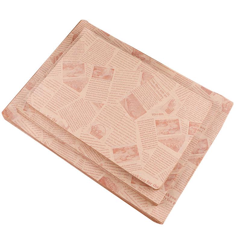 American Greaseproof Oil-Proof Food Grade Rectangular Paper Liner for Takeout Boxes and Snack Trays