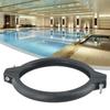 Swimming Pool Sand Filter Valve Clamp Collar Replacement for 1 5 Inch Valve with Nut and Bolt Heavy Duty Plastic