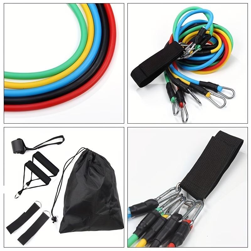 Resistance Band Set with Door Anchor,Exercise Bands,Handles,Handbag,Thigh Band And Ankle Strap,for Yoga,Pilates,Fitness Training 3