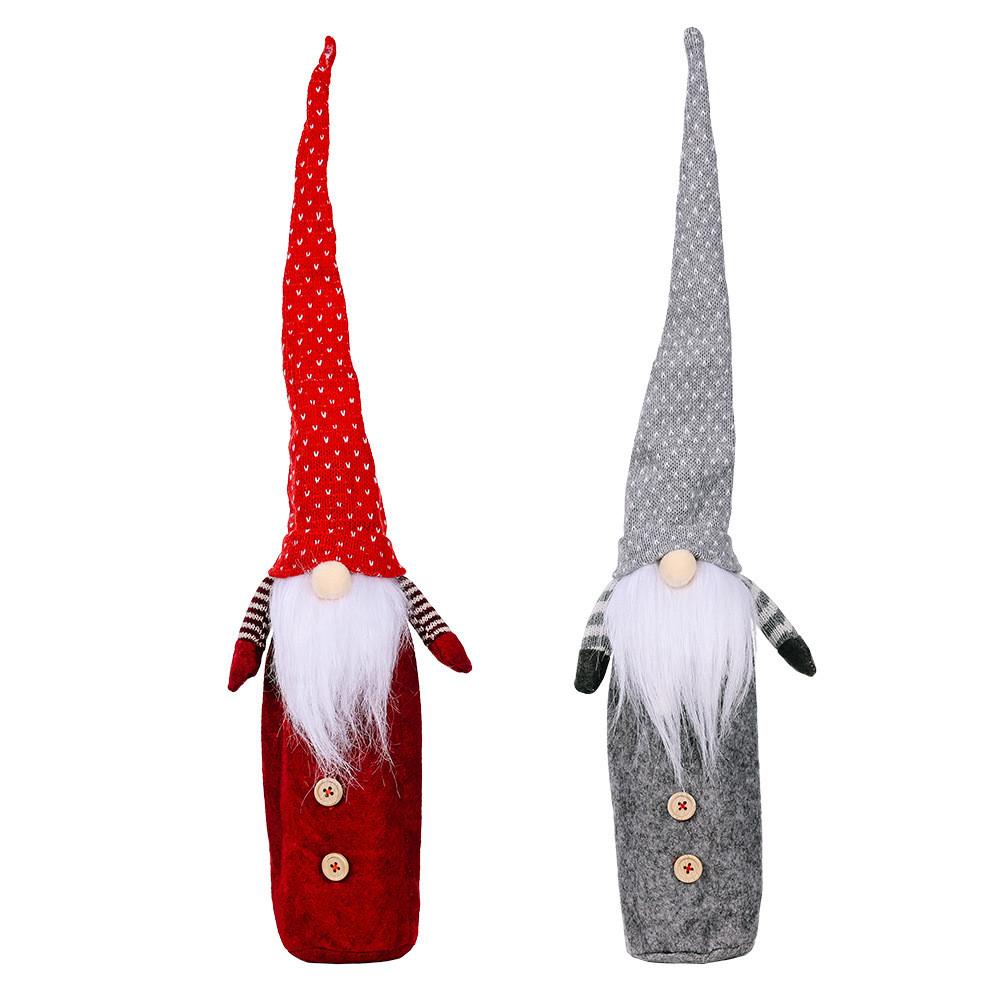 Festive Christmas Decoration Rudolph Wine Bottle Bag Set For Holiday Cheer And Joyful Gifting