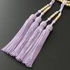 Kyoto Buddhist Altar Hayashi Prayer Beads for Eight Sects Eight Bodhi Tree with Wisteria Cloud Stone Official Ceremony Bag Kyoto Prayer Beads (For
