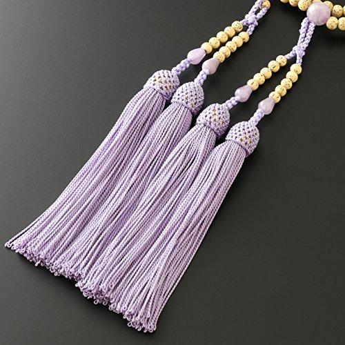 Kyoto Buddhist Altar Hayashi Prayer Beads for Eight Sects Eight Bodhi Tree with Wisteria Cloud Stone Official Ceremony Bag Kyoto Prayer Beads (For