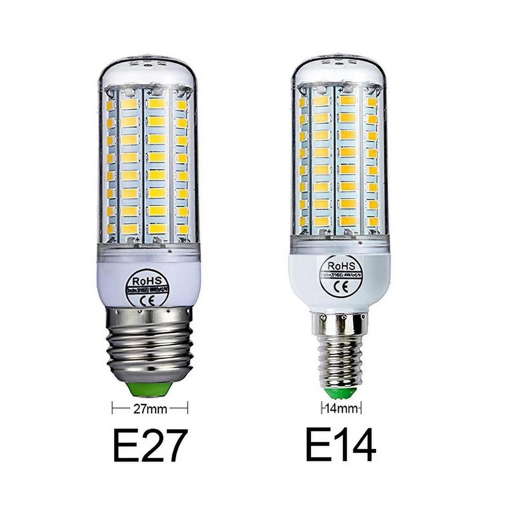 E27E14 LED Corn Bulb 3W12W 24LEDs SMD5730 Chandelier Light 200240V Bedroom Kitchen Home Decor Lighting