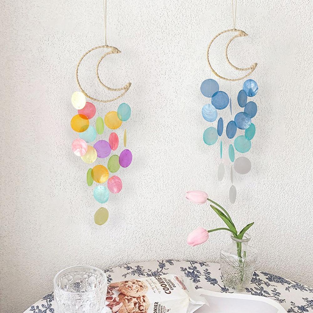 Circle Shell Wind Chimes Natural Shell Shell Pendant Creative Dream Catchers  Kids Room