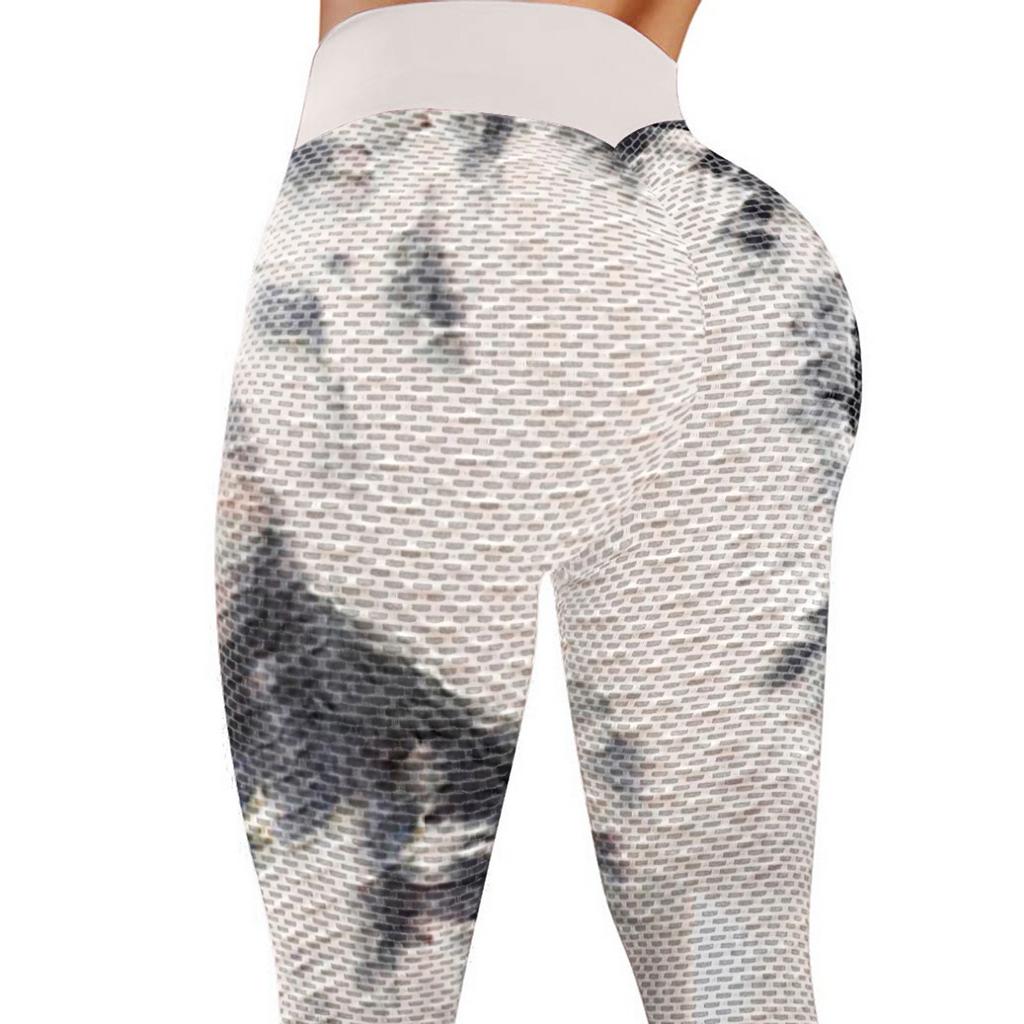 Leggings de Yoga extensibles à teinture par nouage pour femmes, pantalons actifs de sport, de Fitness, de course à pied et de sport