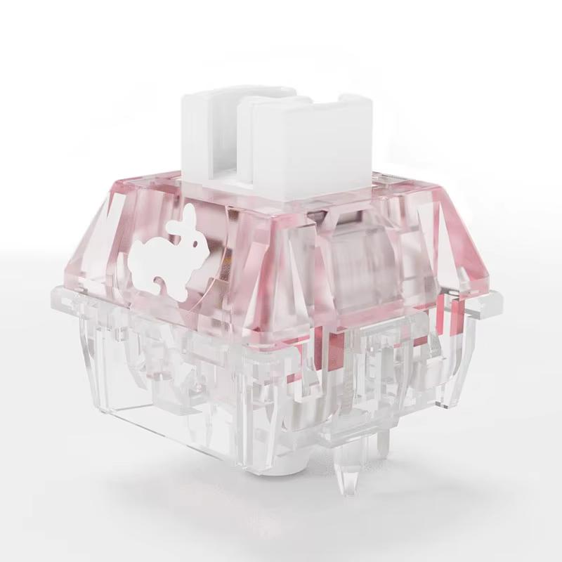 

TTC RGB Rabbit Switch Top notch Silent Switches Transparent Rabbit 42g Linear Mechanical Keyboard Fast Switch Fine lubrication 10 PCS