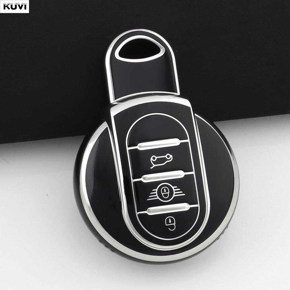 

Для BMW Mini Cooper F55 F56 F57 F54 F60 JCW Clubman Countryman TPU Чехол-оболочка для корпуса брелока автоключей Держатель Брелок Аксессуары
