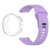 Smooth Silicone Watch Band & TPU Full Cover Soft Case for Amazfit Active Max Secure Buckle Sport Strap Set