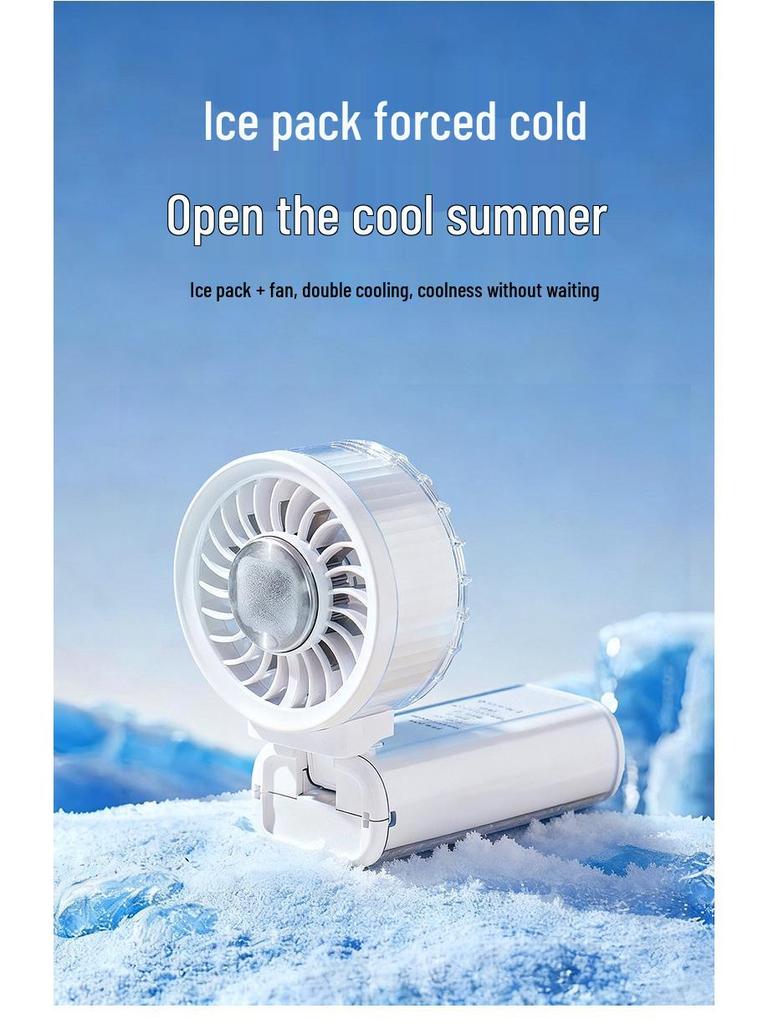 2026 Portable High-Speed Neck-Hanging Cooling Fan with Folding Handheld Design