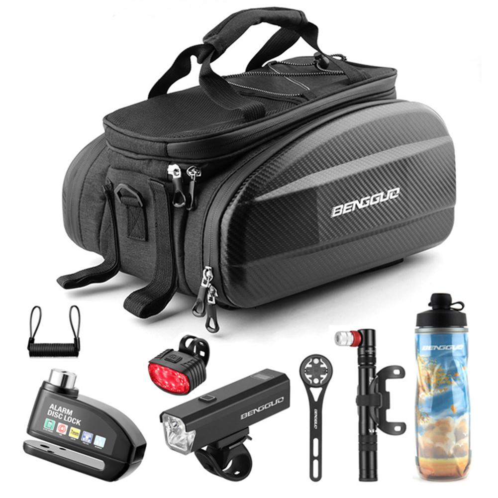 Large Capacity Bicycle Rear Seat Bags EVA Multi-purpose MTB Road Bike Carrier Bag Expandable Cycling Rear Rack Bag