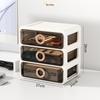 Elegant Vanity Table & Makeup Storage Box with Transparent Drawers