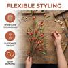 Long Branch Artificial Pomegranate Plastic Foam Berry Artificial Fruit Branch Handmade 10-Fruit Simulation Flower Outdoor Garden