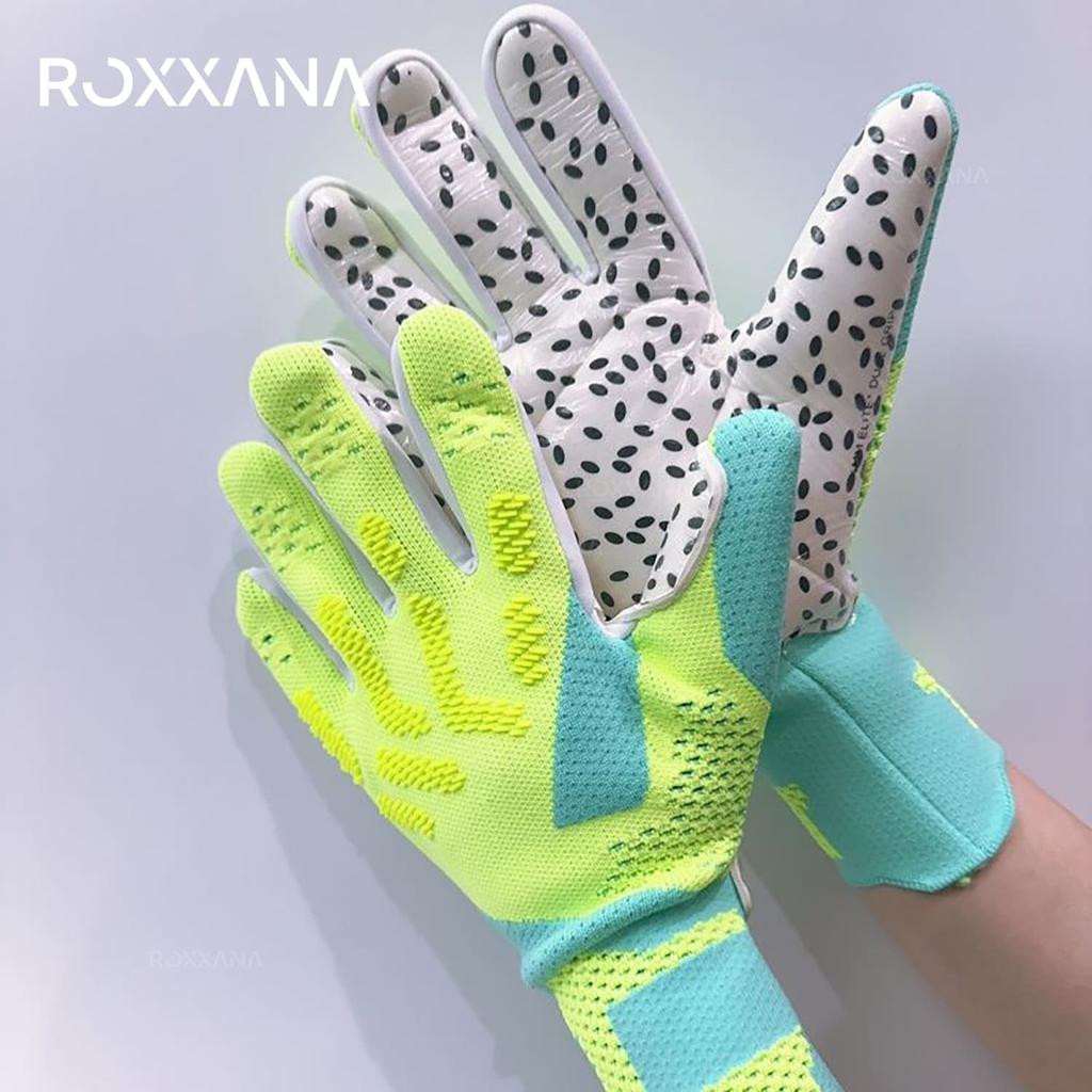 ROXXANA NEU Fußball Torwarthandschuhe Herren Kinder Trainingsausrüstung Erwachsene Verdicktes Latex Fingerschutz Hochleistungs-Lat