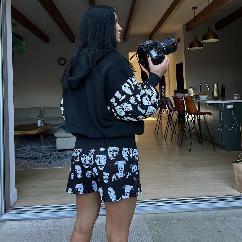 Unisex Sommar Trendiga Basketkaraktär Meshshorts - Snabbtorkande, Ovanför Knät, Fyrpunkts Casual Utomhuskläder