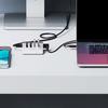 Fast 10Gbps USB Hub,4Port USB 3.2 Splitter 5V3A Power Supply, Aluminum USB Splitter for PC Accessories Metal Shell
