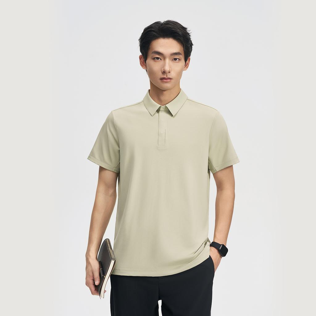 Men's Shirt Li-Ning Li Ning Gold Logo | Polo Shirt Men's Celadon