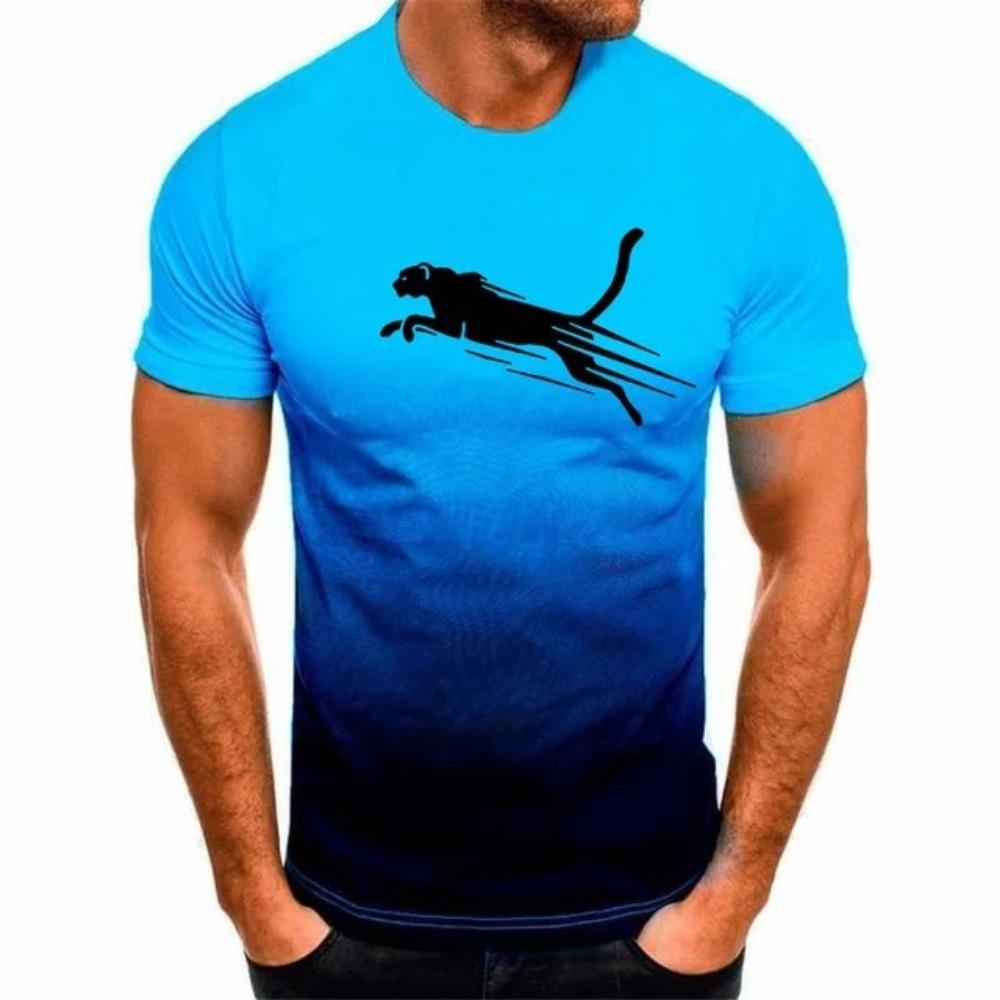 

Minimalist Gradient 3D Digital Printed Men s Street Trendy Round Neck Short Sleeved T-shirt XS