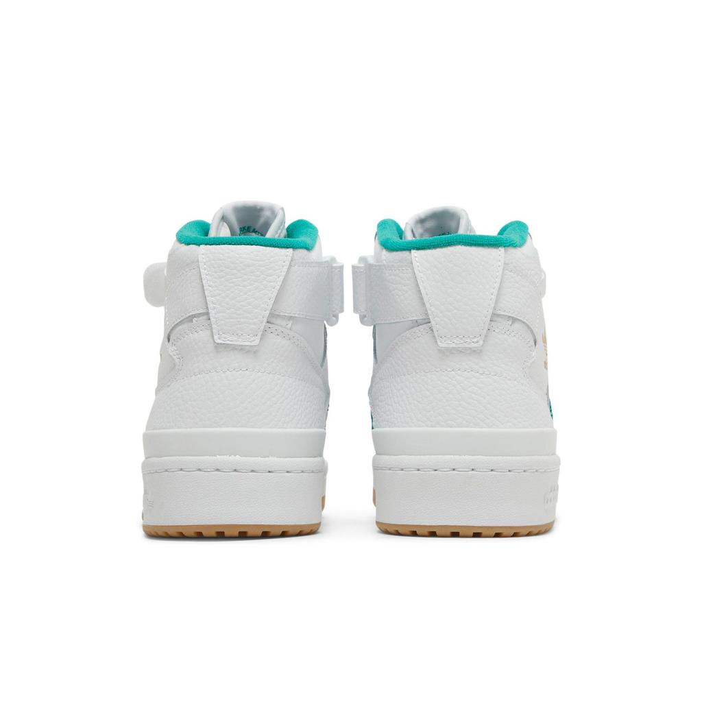 adidas Forum Mid 'White Teal' (Unisex) Cloud White / Gold Metallic / Gum Skateboard Shoes H00749