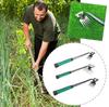 2 In 1 Garden Rake Manual Weed Grass Rooting Tool Puller Shovel 5/6/11 Tooth Weeding Removal Hand Gardening Loose Soil Tool