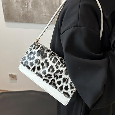 High-End Leopard Print Bag Women'S Trendy Fashion Messenger Bag Women'S Niche Versatile Single Shoulder Armpit Bag