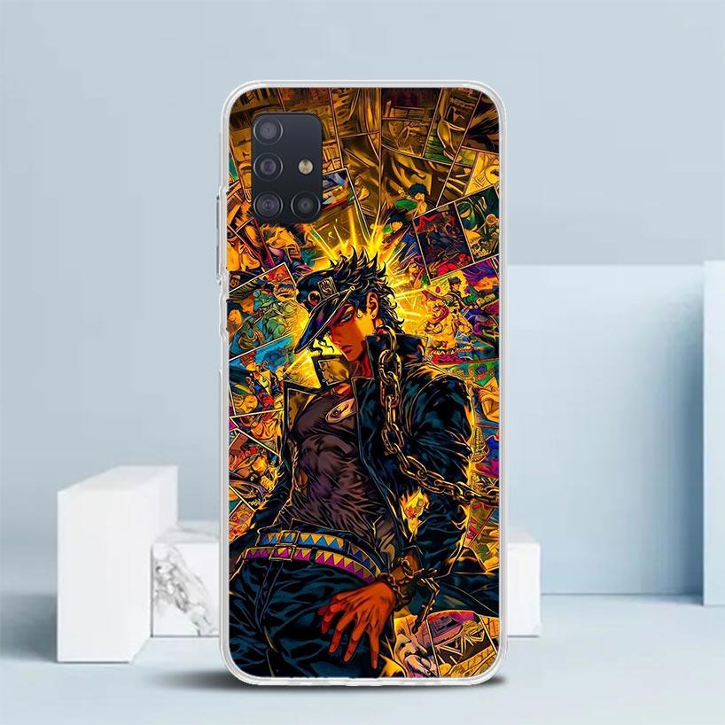 JoJo's Bizarre Adventure Kujo Jotaro Soft Cover for Samsung Galaxy A12 A22 A32 A52 A72 A02S Phone Case Note 20 Ultra 10 S10 Plus