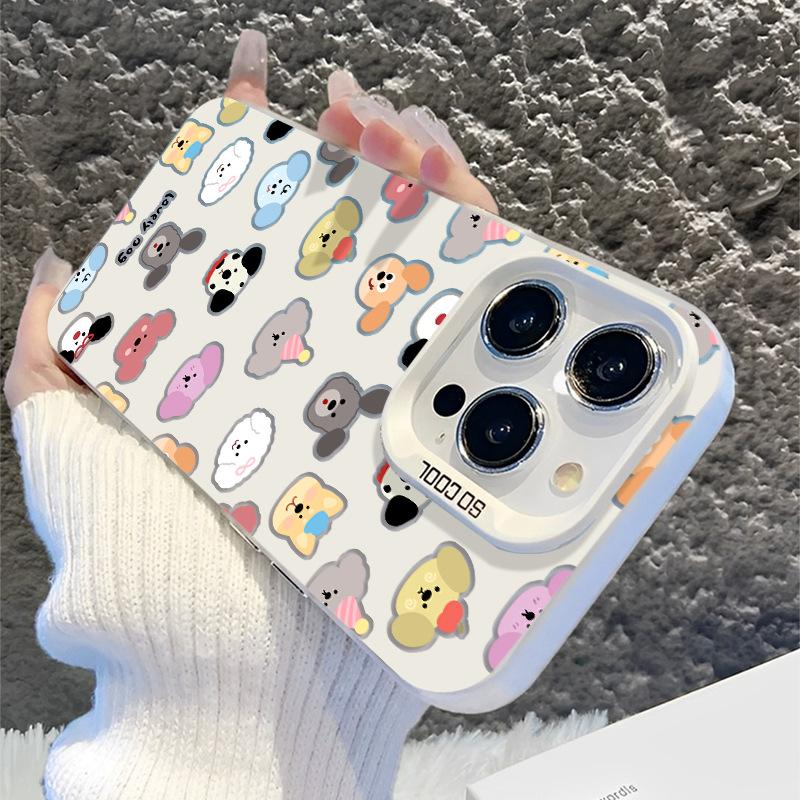 Applicable to Apple 11/11/11 domestic Huawei Redmi oppo mobile phone case/11/11promax colorful puppy 11