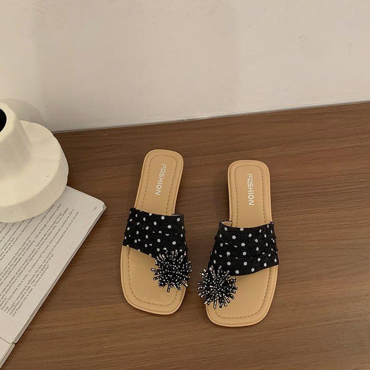 Low-heeled Shoes, Square-toe Shoes, Slippers, Women s Shoes, Sandals 35