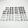 ABS 3D Pour Mercedes-Benz W163 W164 W166 ML63 ML55 ML280 ML250 ML320 ML350 ML420 ML430 ML450 ML500 ML550 Emblème de Coffre Autocollant Logo ZO7