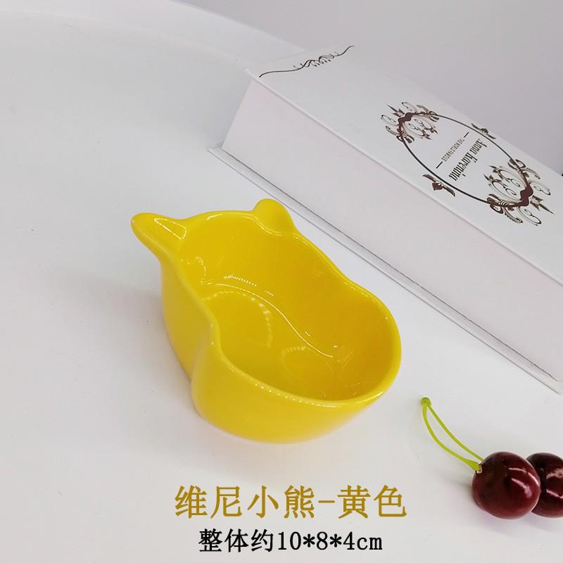 Ceramic Heart-Shaped Dessert Bowl Kids - Cute Hand-Painted INS Style Snack Dish Microwave Safe Multiple Colors