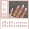 24 Pieces Short False Nail Glossy Oval Coffee Dots Full Cover Press On Nail Fashion Nail Decoration for Daily Party Wear