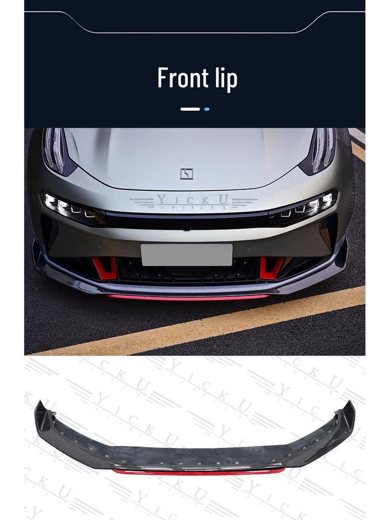 Zeekr 001 '24-25 Carbon Fiber Body Kit: Front Lip, Rear Diffuser, Side Skirts, High Tail Wing