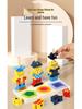 Montessori Toddler Wooden Bear Stacking Rings for Shape Recognition and Concentration Training