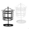 Rotary Jewelry Display Stand Organizer Necklace High Capacity Creative Metal Organize