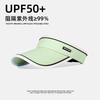 Black Sunscreen Hat Women's 2025 New Popular Summer UV Protection Empty Top Sports Running Outdoor Sun Hat