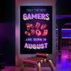 Neon Style Art Retro 80S Gaming Qoutes Posters On The Wall Gamer Gamepad Canvas Painting Boy Game Room Decoration