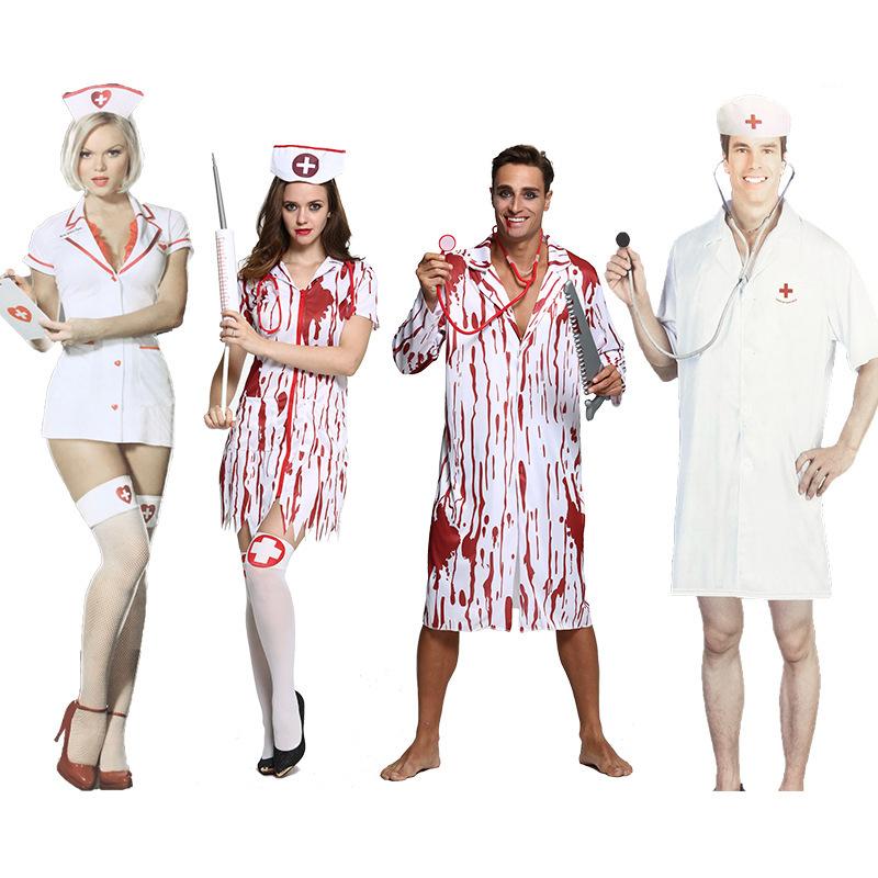 

Хэллоуин врачи и медсестры вечеринка сценическое выступление, выступление на вечеринке, наряды смешные костюмы One Size