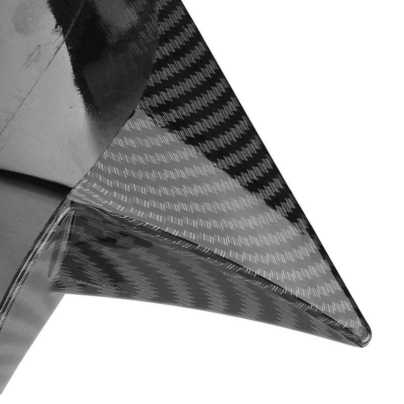 Hyundai Veloster Rearview Mirror Cover 2012-2018, Carbon Fiber Pattern, Gloss Black Finish.