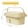 Foldable Art Bucket with Brush Washer and Palette for Gouache & Watercolor