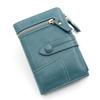 Women's Classic Vintage Style Short Wallet, Leather Card Holder, Coin Purse, Clutch Bag