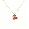 Strawberry Pendant Light Luxury Clavicle Necklace for Children