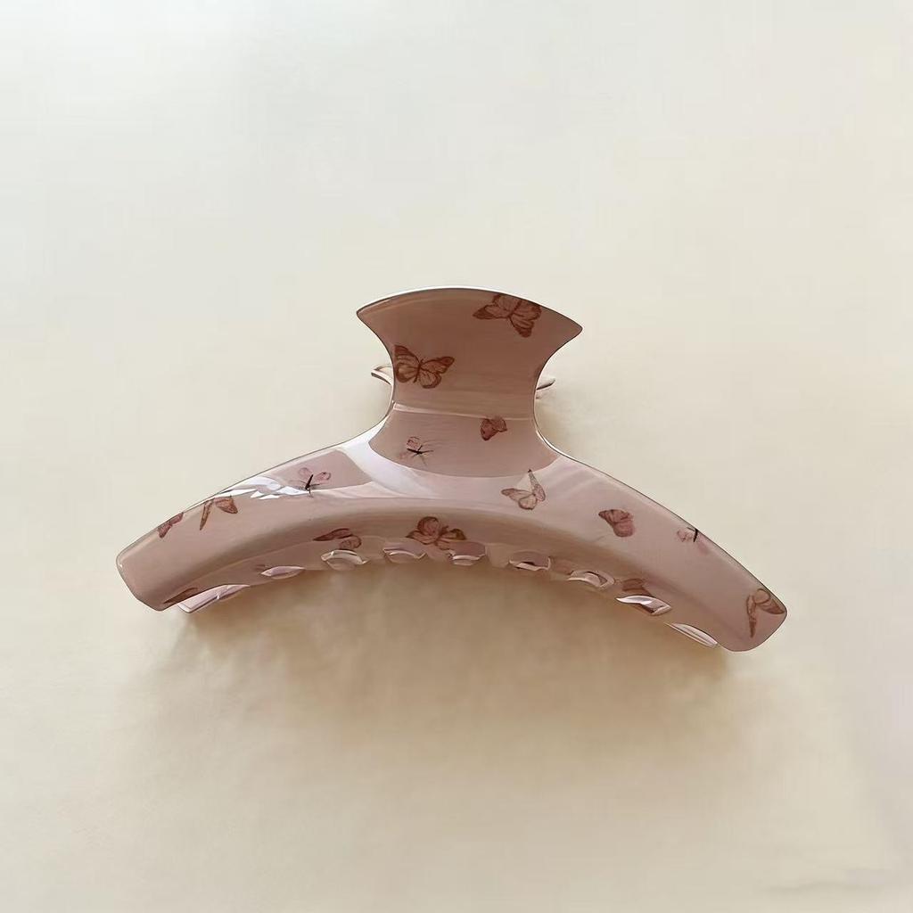 Koreanischer Eleganter Kürbisbogen Polka Dot Haarspange - Groß, Cremige Texturierte Hochsteckfrisur-Accessoire
