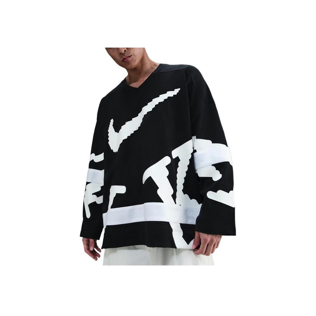 Jordan Sportovní oblečení Klubová móda Pohodlné Měkké Všestranné Tričko s dlouhým rukávem Pánské topy HV1138-010