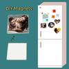 16 Pieces Handmade Custom Refrigerator Magnets Acrylic Magnetic Photo Stickers  Photo Message