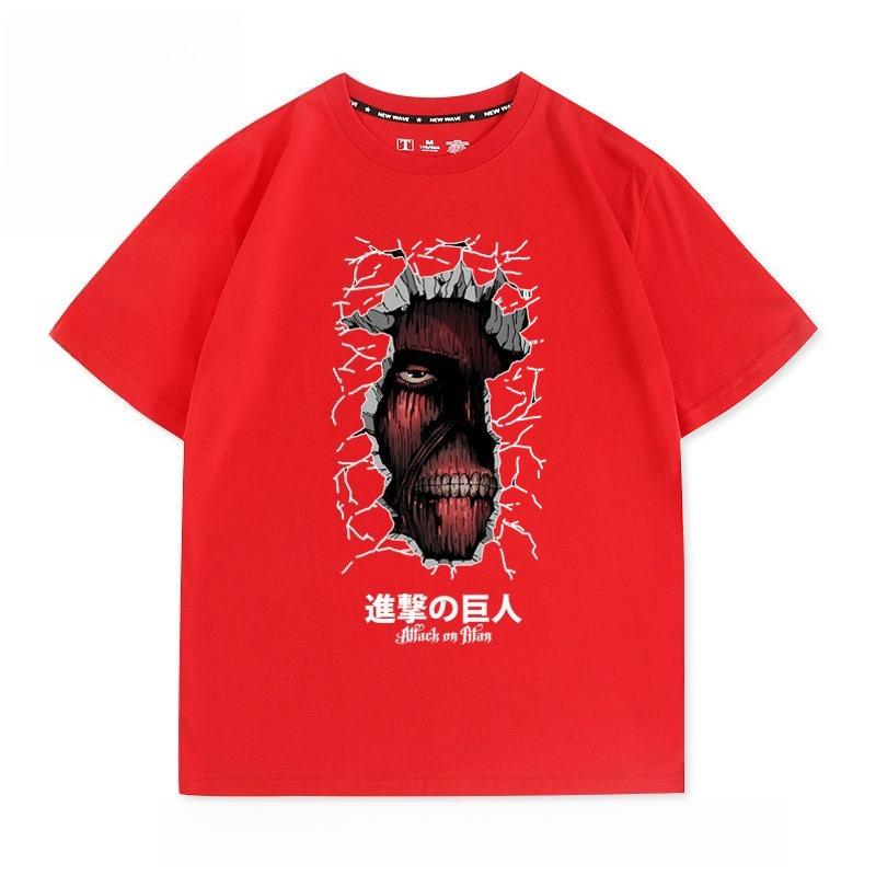 Attack on Titan Anime Printed Tshirt Unisexs and Womens Tshirt Unisexs Top Sports Tshirt 2026 Summer New Tee