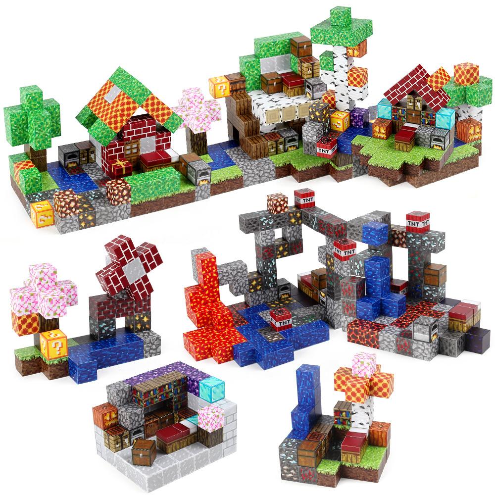 Mc My Magnetic World Game Merchandise Hell Portal 2.3Cm Magnetic Set Puzzle Building Block Toy