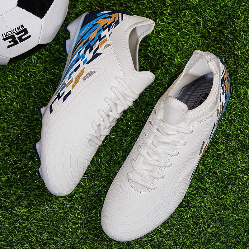 New Men Kids Soccer Shoes Cleats Football Boots Sports Long Studs Shoes for Training Competition
