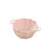 Cute Double-Handled Ceramic Bowl & Plate Set - Ideal for Instant Noodles, Soup, & More with Spoon & Chopsticks