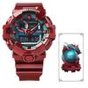 Chinese Dragon Series Custom Gift Box Red Dragon Fashion Watch Quartz Movement Resin Strap Men Watches Blue GA-700DBR-4APFL