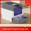 Spacious Enclosed Cat Litter Box with Anti-Splash Design and Easy-Clean Drawer