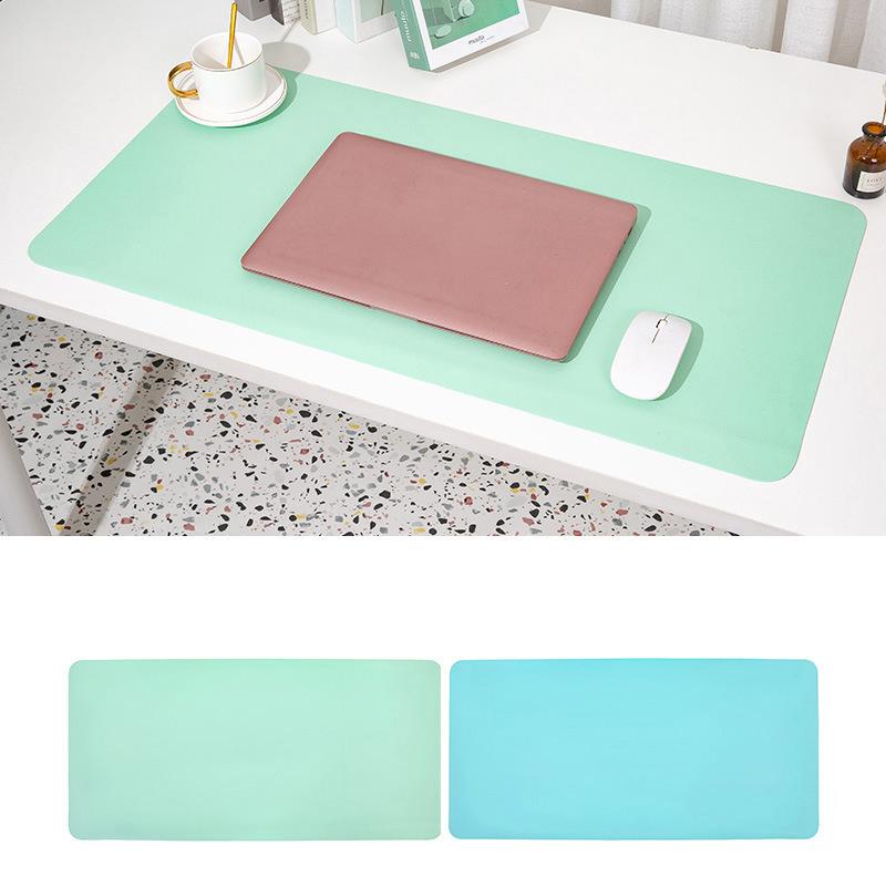 

Двосторонній шкіряний килимок для миші Великий настільний килимок для ноутбука Водонепроникний шкіряний килимок для клавіатури, який легко чистити 21*25cm